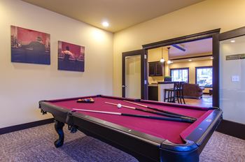 Clubhouse with game room